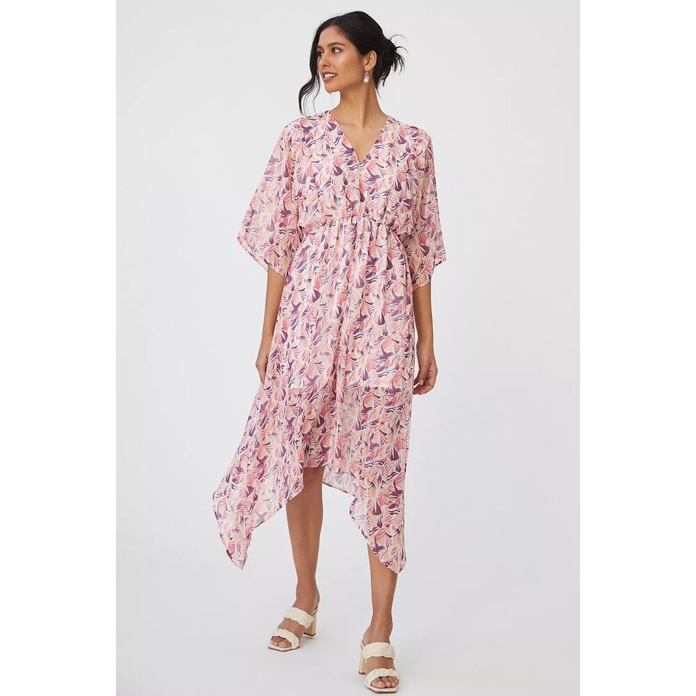 New Anthropologie Hutch Augusta Midi Dress  $198 SMALL PETITE Abstract